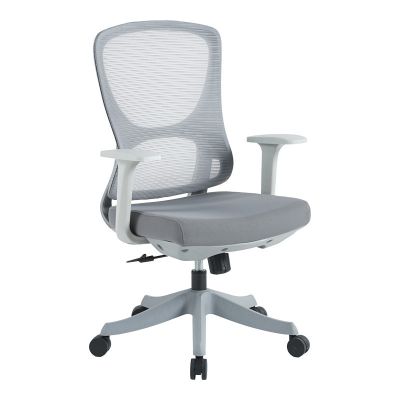 Scaun de birou Litulo plasa, gri, 51x51x98/106 cm