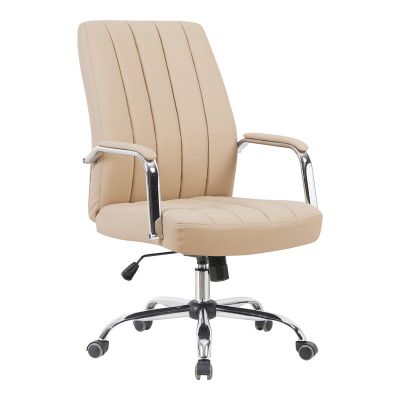 Scaun de birou manager cu funcție ajustabilă Mido, 58x71x100-106cm, Cappuccino
