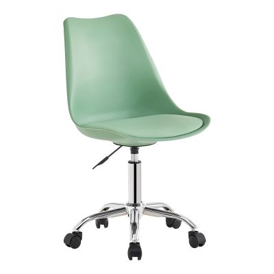 Scaun de birou reglabil Gaston II, Mint, 48x57x77-90 cm