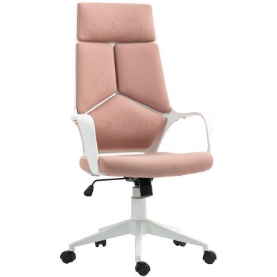 Scaun de Birou sau Gaming din tesatura cu Spatar inalt, Roz