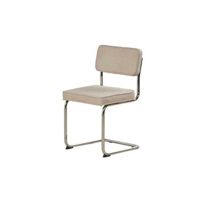 Scaun de dining bej balansoar tapițat Rupert – Unique Furniture