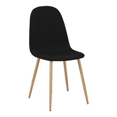 Scaun de dining Bella, negru Natural, 43x52x89 cm