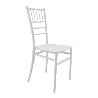 Scaun elegant Tiffany by, Alb Imaculat, Polipropilenă, 38x46x87 cm