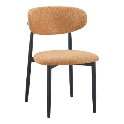 Scaun Folegio camel color cu picioare negre 50x57x79 cm