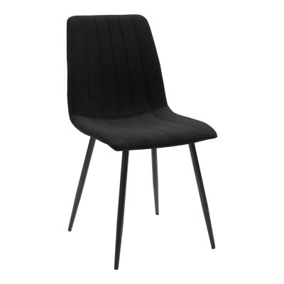 Scaun și Metal, Model Noor, Negru, 44x53x86 cm