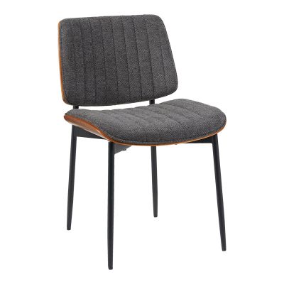 Scaun Kathy, Lemn de Nuc Gri, 51x58x81 cm