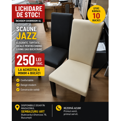 Scaun Living Jazz Bej - Confort si Design Modern