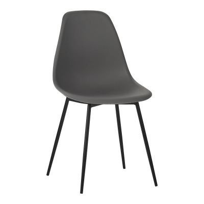 Scaun modern Ballen antracit, 41x53x84 cm