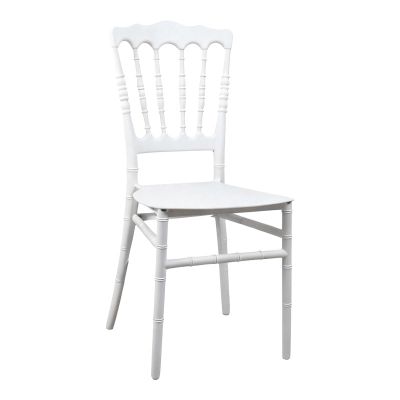 Scaun Napoleon, alb, 38x46x89 cm