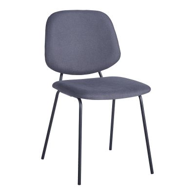 Scaun Pietro I stofă antracit, 45x55x82 cm