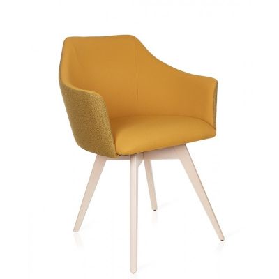 Scaun Ravenna galben - scaun modern pentru living, dining si spatii profesionale