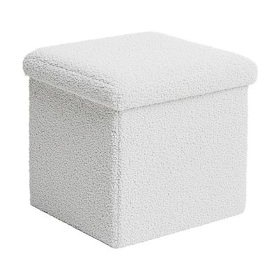 Taburet Crystal, ivoire, 38x38x38 cm