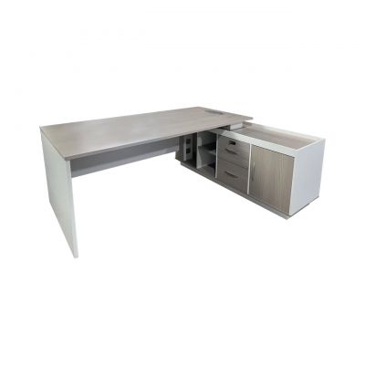 Birou de colt Armadi, Pako World, Sonoma-Alb, 160x80x75 cm