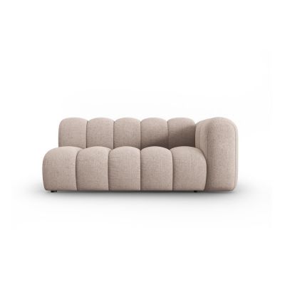 Șezlong bej cu tapițerie din chenille (cu colț pe partea dreaptă) Lupine – Micadoni