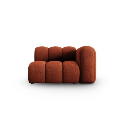 Șezlong cărămiziu cu tapițerie din chenille (cu colț pe partea dreaptă) Lupine – Micadoni