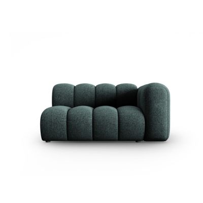 Șezlong turcoaz cu tapițerie din chenille (cu colț pe partea dreaptă) Lupine – Micadoni