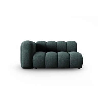 Șezlong turcoaz cu tapițerie din chenille (cu colț pe partea stângă) Lupine – Micadoni
