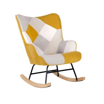 Fotoliu balansoar MANRESA MUSTARD - Multicolor