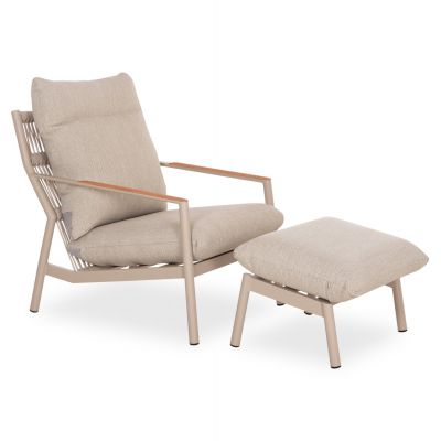 Fotoliu cu taburet OBLIVION - Beige