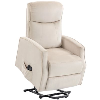 Fotoliu Electric cu Ridicare, Fotoliu Relax cu Masaj si incalzire, Bej