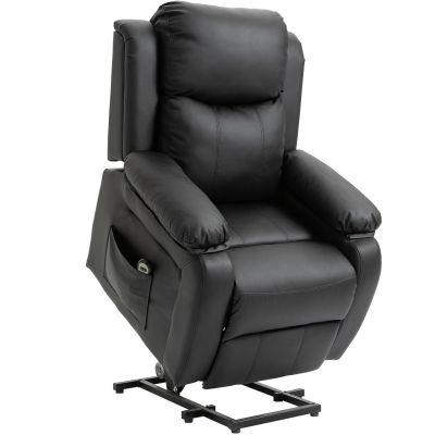 Fotoliu Rabatabil 160  cu Ridicare - Negru