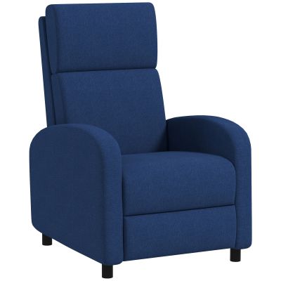 Fotoliu Relax Reclinabil Manual pana la 160  cu Suport pentru Picioare, Albastru