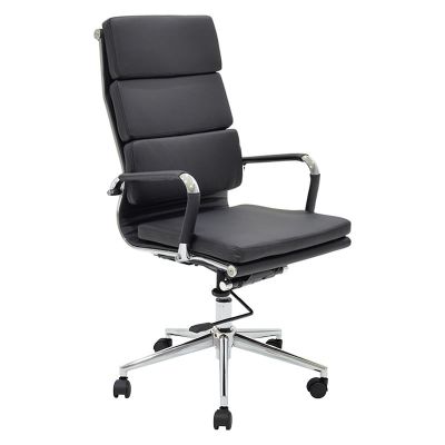 Manager office chair Tokyo pakoworld with black pu 55.5x52x108cm Manager office chair Tokyo pakoworld with black pu 55.5x52x108cm