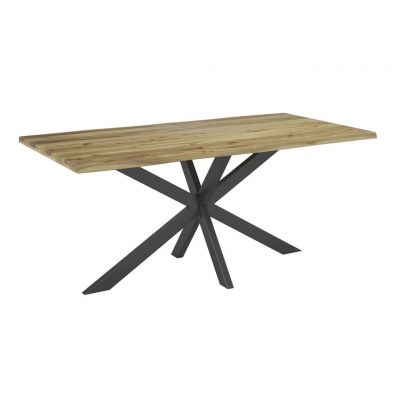 Masă din lemn, metal, 160/85/78 cm,