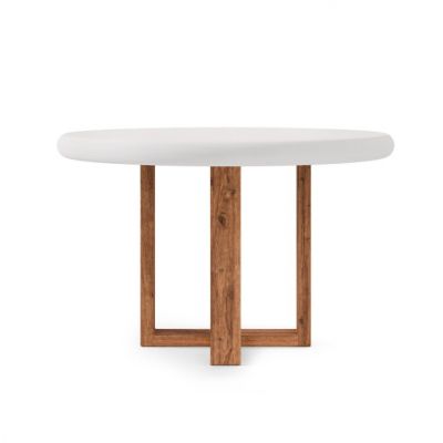 Masa RETIRO Ø100/120 CM - Alb / Ø120cm