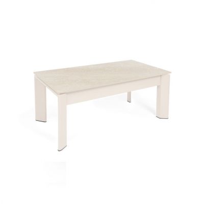 Masuta de cafea TARIFA BEIGE 110 x 60 x 42/69 CM - Beige