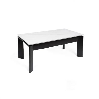 Masuta de cafea TARIFA W/B/G 110 x 60 x 42/69 CM - Alb