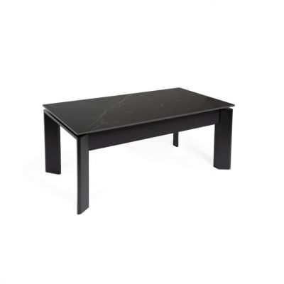 Masuta de cafea TARIFA W/B/G 110 x 60 x 42/69 CM - Negru