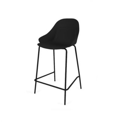 Scaun de bar ABARON H67 CM - Negru