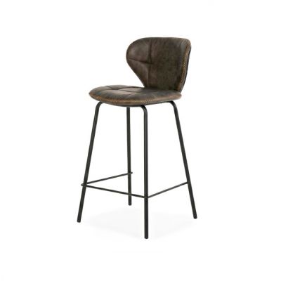Scaun de bar FARDORN H75 CM - Gri inchis