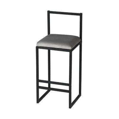Scaun de bar NORDIC, gri, 35x35x84 cm