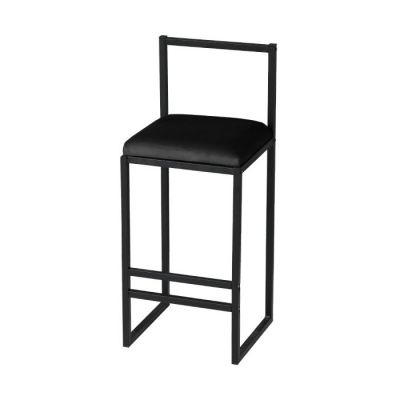 Scaun de bar NORDIC, negru, 35x35x84 cm