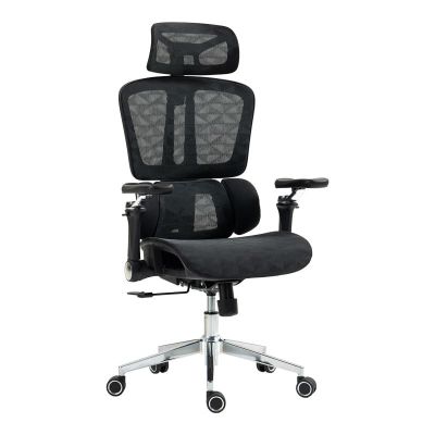 Scaun de birou manager Jeffer pakoworld, plasa, negru, 67x62x115-125cm Scaun de birou manager Jeffer pakoworld, plasa, negru, 67x62x115-125cm