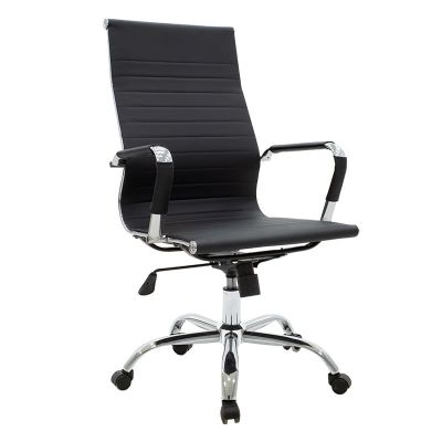Scaun de birou Manager Valter pakoworld negru pu 55.5x58x108cm Scaun de birou Manager Valter pakoworld negru pu 55.5x58x108cm