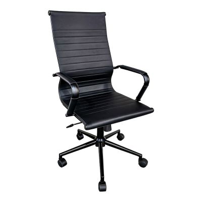 Scaun de birou Manager Valter pakoworld negru pu 55.5x58x108cm Scaun de birou Manager Valter pakoworld negru pu 55.5x58x108cm