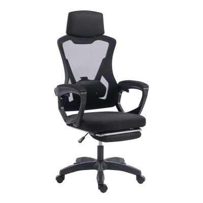 Scaun de birou pentru manager cu bancheta Meton pakoworld plasa negru 48x60x118-128cm Scaun de birou pentru manager cu banchetă Meton pakoworld plasa negru 48x60x118-128cm