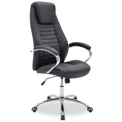 Scaun de birou Sonar Pakoworld Manager cu tapiterie PU, culoare negru Scaun de birou Sonar Pakoworld Manager cu tapițerie PU, culoare negru