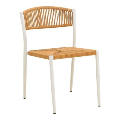 Scaun de gradina, Cura, Natural, 53x59x78 cm