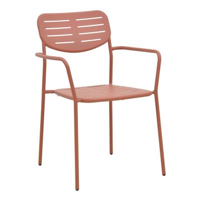 Scaun de gradina Stivuibil, Deraby, Terracotta, 45.5x56x83 cm