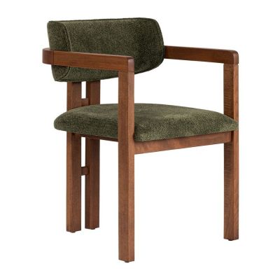 Scaun de living verde închis cu cotiere Toscana – Kalune Design