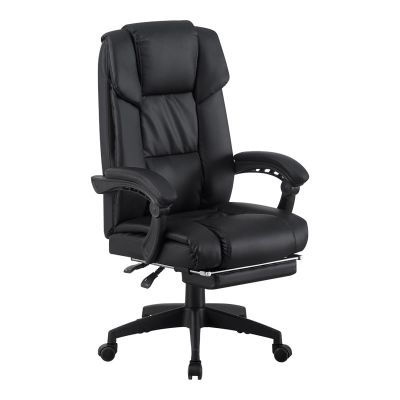 Scaun directorial cu bancheta Garnut pakoworld pu negru 69x75x116-126cm Scaun directorial cu banchetă Garnut pakoworld pu negru 69x75x116-126cm