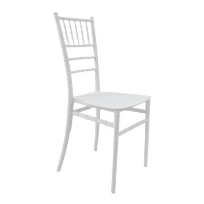 Scaun evenimente, Tiffany I, Alb, 38.5x46.5x87 cm