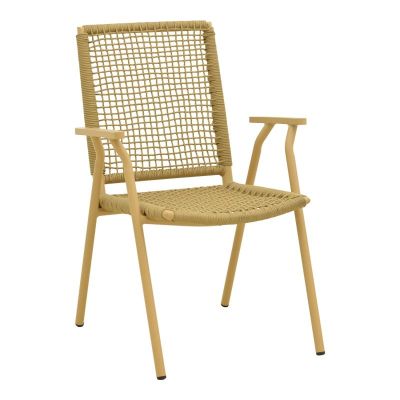 Scaun stivuibil, Weave, Bej, 63x57x86 cm