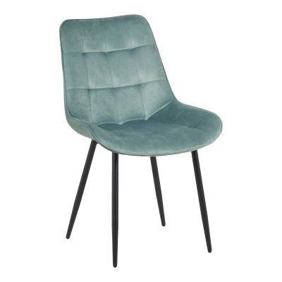 Scaun velvet Berne, Catifea, Verde, 53x62x84 cm