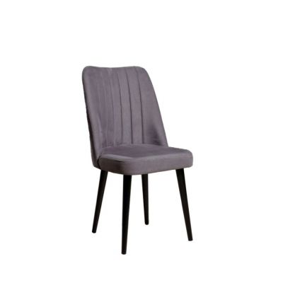 Set 4 scaune POLO, gri + negru, 46x45x92 cm