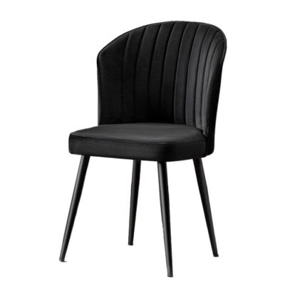 Set 4 scaune RUBI, negru, 52x42x85 cm